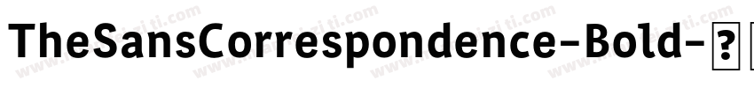 TheSansCorrespondence-Bold字体转换