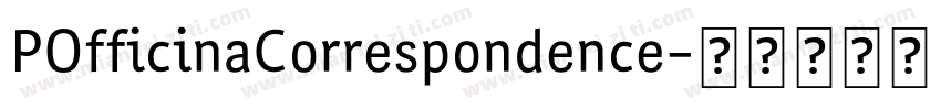 POfficinaCorrespondence字体转换