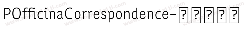 POfficinaCorrespondence字体转换