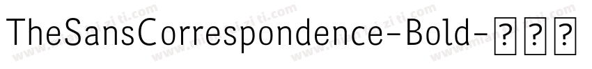 TheSansCorrespondence-Bold字体转换