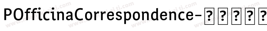 POfficinaCorrespondence字体转换