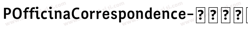 POfficinaCorrespondence字体转换