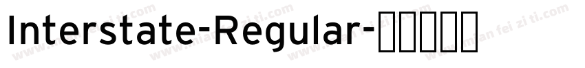 Interstate-Regular字体转换