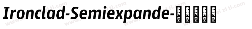 Ironclad-Semiexpande字体转换