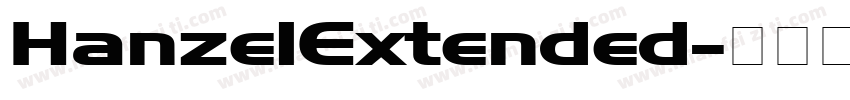 HanzelExtended字体转换