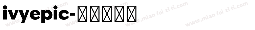 ivyepic字体转换