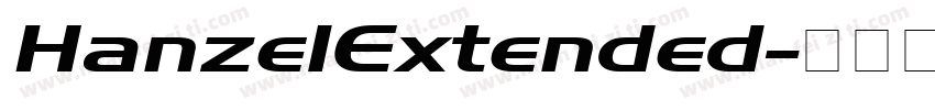 HanzelExtended字体转换