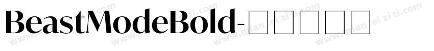 BeastModeBold字体转换