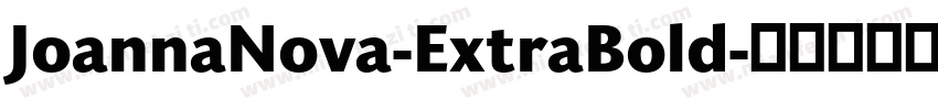 JoannaNova-ExtraBold字体转换