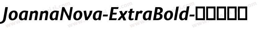 JoannaNova-ExtraBold字体转换