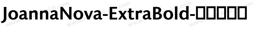 JoannaNova-ExtraBold字体转换