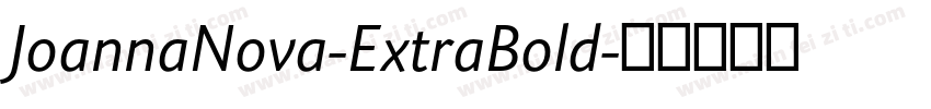 JoannaNova-ExtraBold字体转换