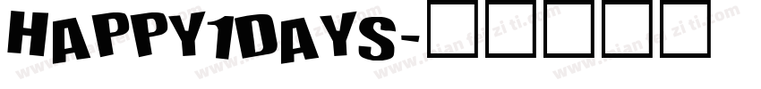 HAPPY1DAYS字体转换