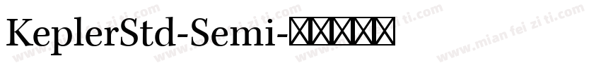 KeplerStd-Semi字体转换
