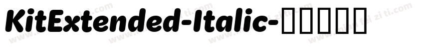 KitExtended-Italic字体转换