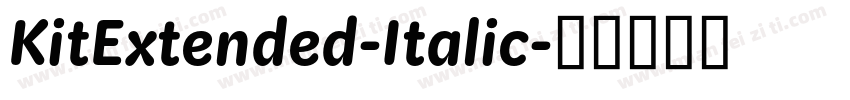 KitExtended-Italic字体转换