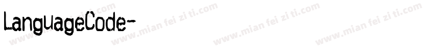LanguageCode字体转换