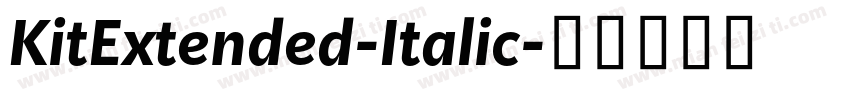KitExtended-Italic字体转换