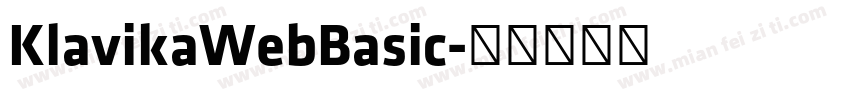 KlavikaWebBasic字体转换