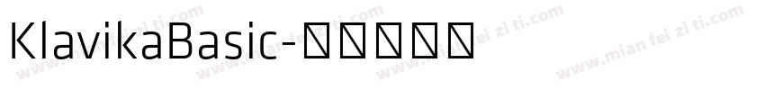 KlavikaBasic字体转换