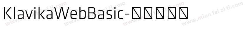 KlavikaWebBasic字体转换