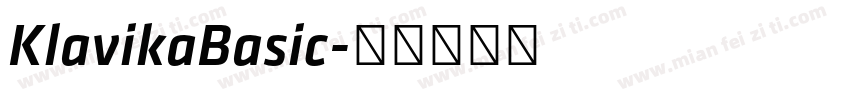 KlavikaBasic字体转换