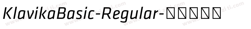KlavikaBasic-Regular字体转换