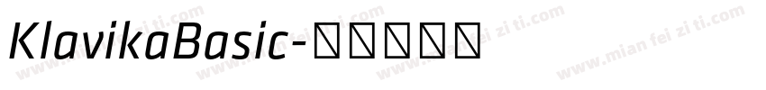 KlavikaBasic字体转换