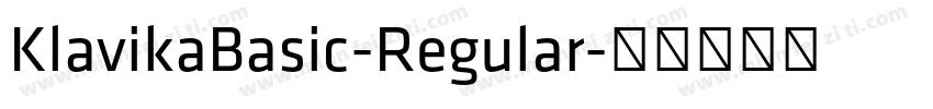 KlavikaBasic-Regular字体转换