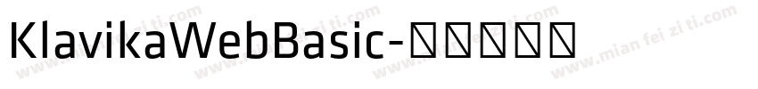 KlavikaWebBasic字体转换