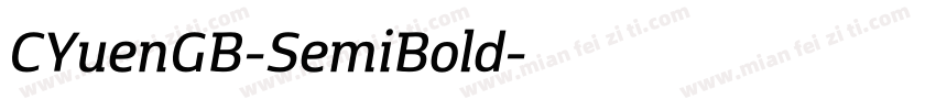 CYuenGB-SemiBold字体转换