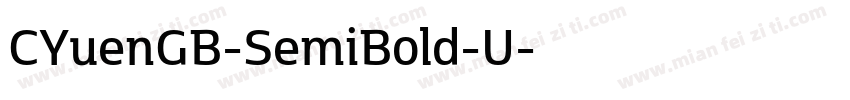CYuenGB-SemiBold-U字体转换