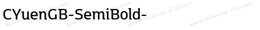 CYuenGB-SemiBold字体转换