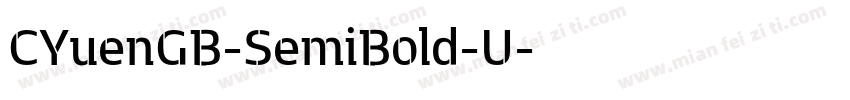 CYuenGB-SemiBold-U字体转换