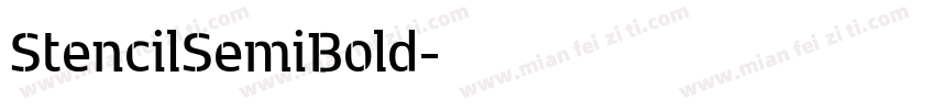 StencilSemiBold字体转换