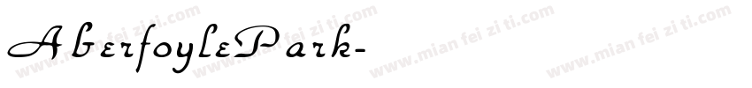 AberfoylePark字体转换