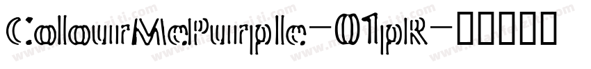 ColourMePurple-01pR字体转换