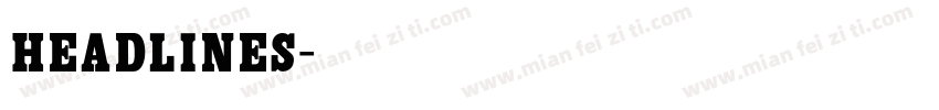 headlines字体转换