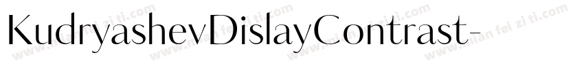 KudryashevDislayContrast字体转换