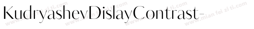 KudryashevDislayContrast字体转换