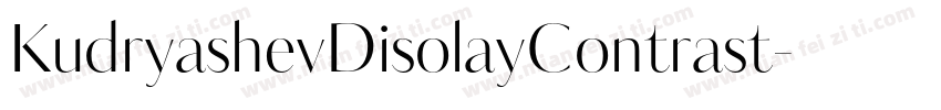 KudryashevDisolayContrast字体转换