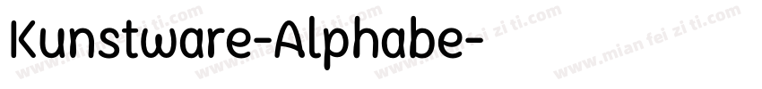 Kunstware-Alphabe字体转换