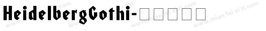 HeidelbergGothi字体转换