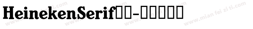 HeinekenSerif18字体转换