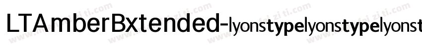 LTAmberBxtended字体转换