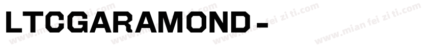 ltcgaramond字体转换
