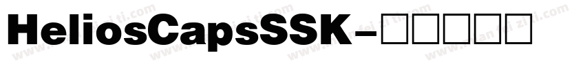 HeliosCapsSSK字体转换
