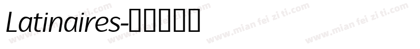 Latinaires字体转换