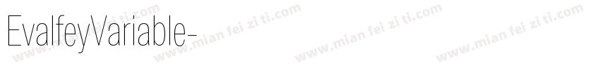 EvalfeyVariable字体转换