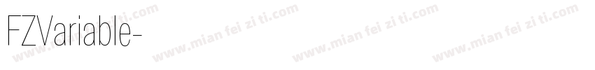 FZVariable字体转换